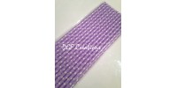 Polka Dot Lilac Pattern  Paper Straw click on image to view different color option